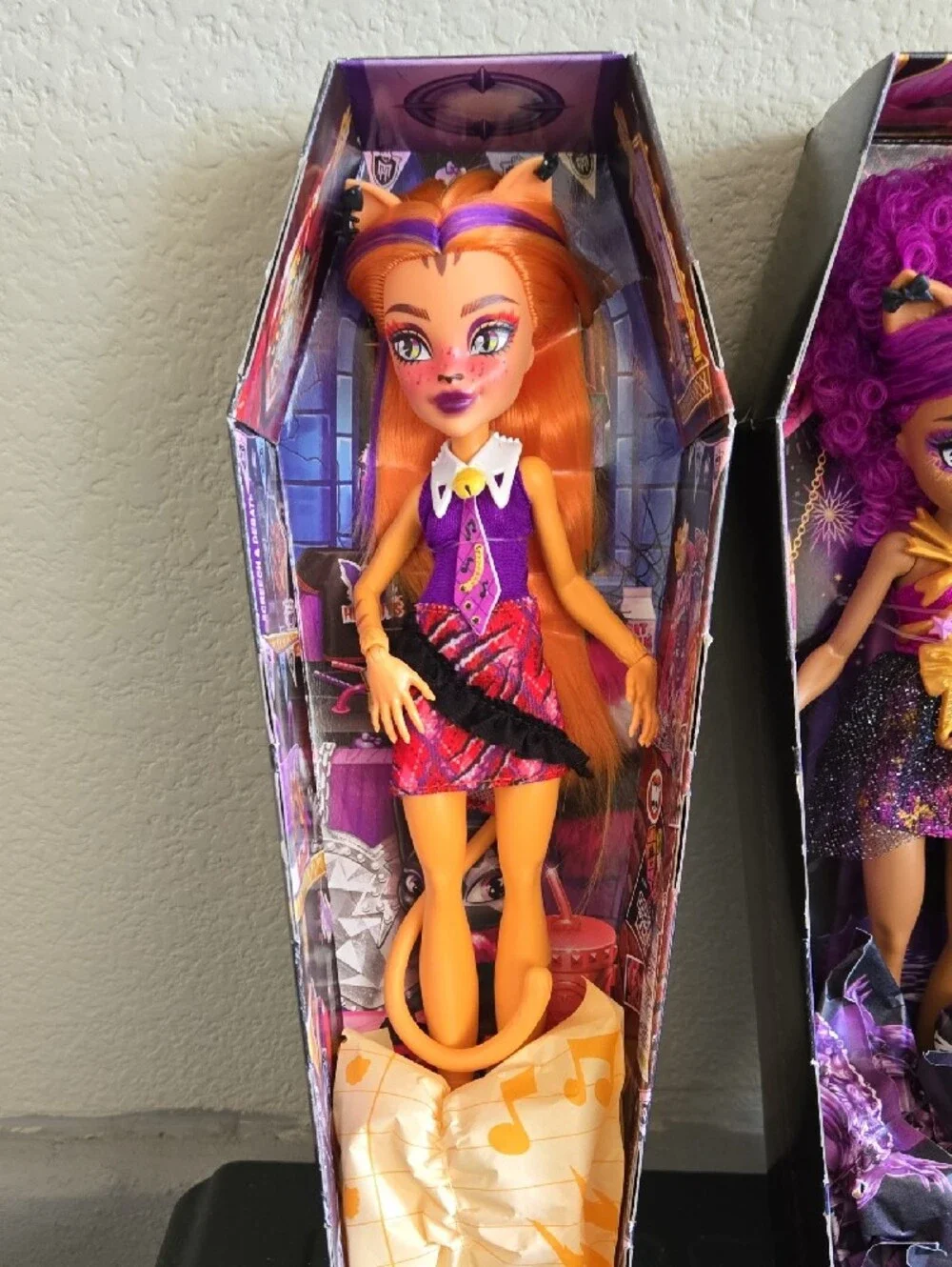Monster High Dolls Set Of 4 Purple, Pink, Orange & Blue